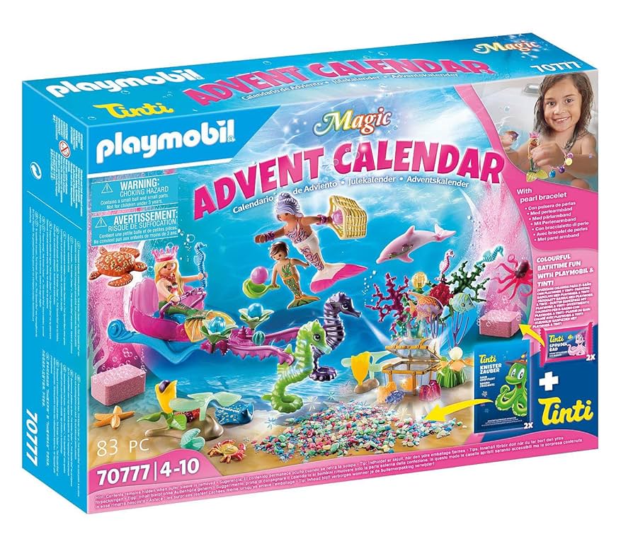 【プレイモービル】アドベントカレンダー　人魚　【70777】 Amazon.com: Playmobil 70777 Advent Calendar Bathtime Fun